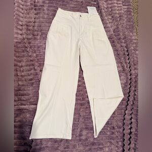 Women's White Wide-Leg Jeans
